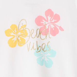 Débardeur effet noué à print pailleté pour fille  