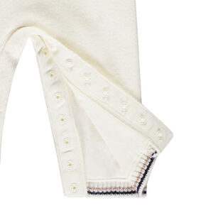 Combinaison longue en tricot jacquard pour bébé fille 