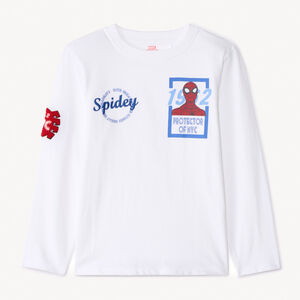 T-shirt manches longues uni Spider-Man Marvel pour garçon  