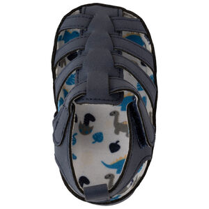 Sandales fermées à scratch et doublure imprimée pour bébé garçon 