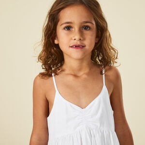 Robe de cérémonie avec broderie anglaise pour fille 