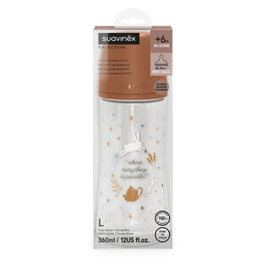 Biberon avec tétine symétrique SX Pro L 360ml Wonderland Camel 
