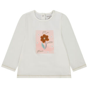 T-shirt manches longues en jersey print fantaisie pour bébé fille 