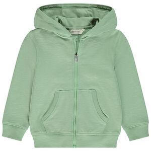 Gilet à capuche en molleton uni pour garçon 