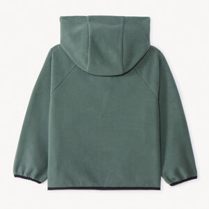 Gilet en polaire contrecollé et capuche + broderie pour garçon  