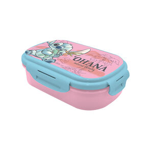 Lunchbox rectangulaire avec couvert Stitch Ohana   