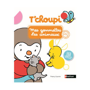 Cahier de 150 gommettes T'choupi "Les animaux 