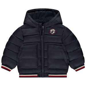 Doudoune en toile effet matelassé avec badge fantaisie pour bébé garçon 