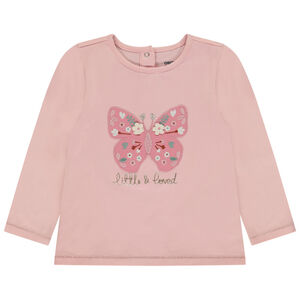 T-shirt manches longues motif animal pour bébé fille 