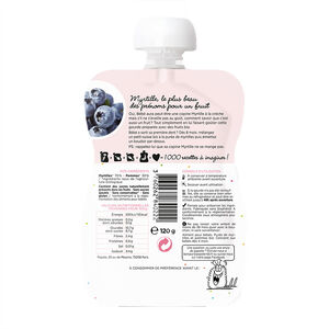 Gourde à la myrtille bio - 120g 