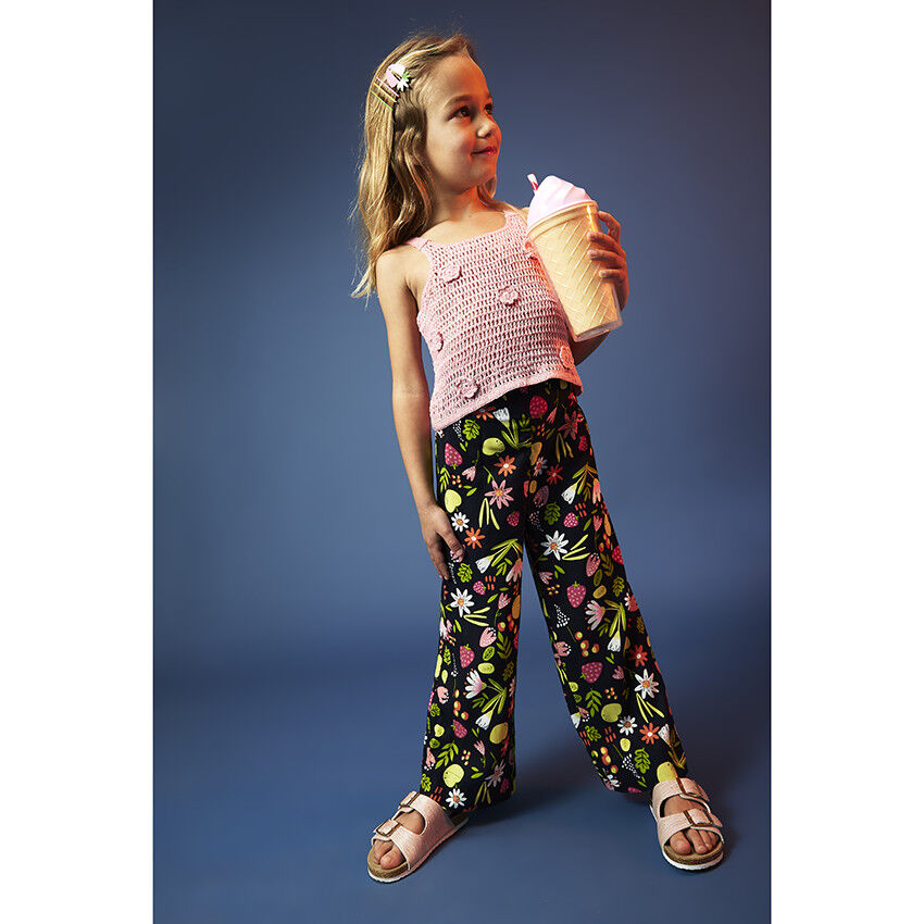 Pantalon fluide top fille 14 ans