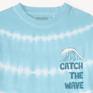 T-shirt manches courtes tie and dye print surf pour garçon 