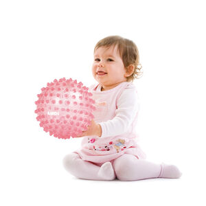 Balle sensorielle à picots rose 
