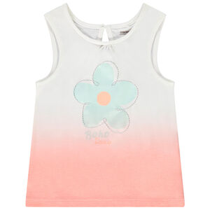 Débardeur en jersey effet tie and dye avec print fleur pour bébé fille 