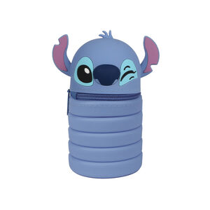 Trousse extensible en silicone Stitch Disney bleu 