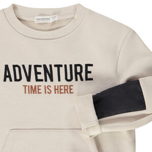 Sweat en molleton avec broderie fantaisie pour garçon 