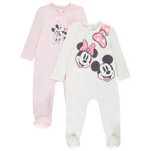 Lot de 2 dors-bien Minnie Disney pour bébé fille avec ouvertures différentes selon l'âge 