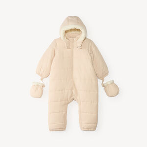Pilote grand froid bébé fille à capuche et doublure micropolaire (Finitions différentes selon l'âge) 