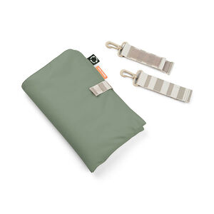 Sac à langer matelassé avec tapis vert 