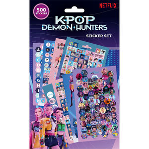 Set de 500 stickers KPop Demon Hunters 