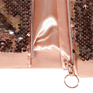 Bombers à sequins doublé satin pour fille 
