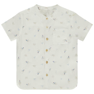 Chemise manches courtes imprimé voiliers pour bébé garçon 