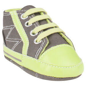 Baskets en toile montante bicolores 