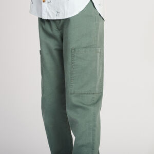 Pantalon effet côtelé à poches pour garçon 