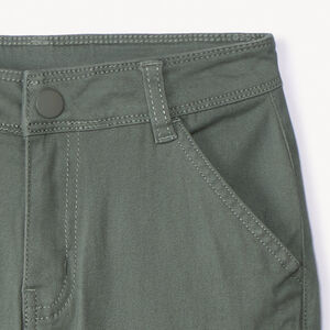 Pantalon cargo uni à poches soufflet pour garçon 
