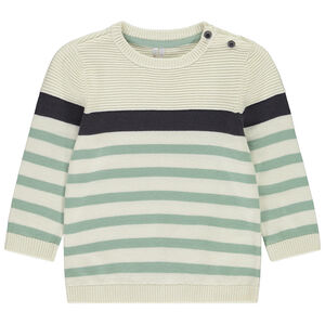 Pull rayé en tricot fantaisie pour bébé garçon 