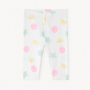 Caleçon corsaire imprimé fantaisie pour bébé fille 