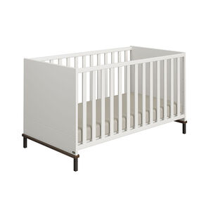 Lit bébé évolutif 70 x 140 cm Lovely Aliv off white/dark walnut 