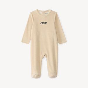 Dors bien en velours bébé garçon broderie fantaisie 