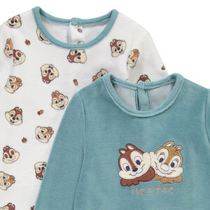 Lot de 2 dors-bien en velours print Tic et Tac Disney pour bébé garçon 