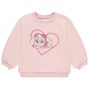 Sweat molleton rose print Pat Patrouille Skye pour bébé fille 
