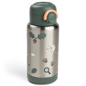 Gourde isotherme avec paille 340ml Tiny Trails Vert 