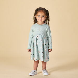 Robe effet  2 en 1 imprimé papillons pour bébé fille 