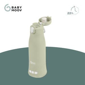 Chauffe-biberon nomade Moov and Feed vert sauge  