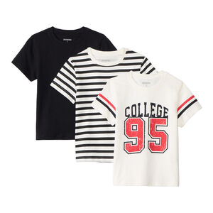 Lot de 3 t-shirts manches courtes fantaisie pour garçon  