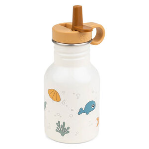 Gourde en inox Sea friends beige 