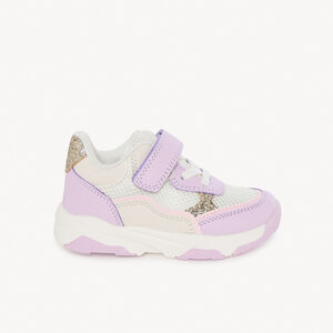 Baskets de sport à mesh et paillettes pour bébé fille 
