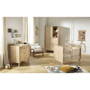 Lit bébé Arty 60x120 cm - Chêne Suave 