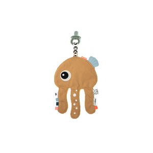 Doudou attache sucette Cozy Friend Jelly moutarde 