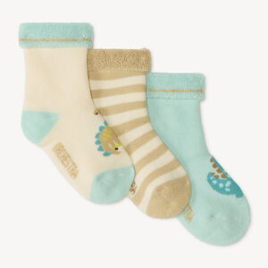 Lot de 3 chaussettes bouclettes pour bébé garçon 