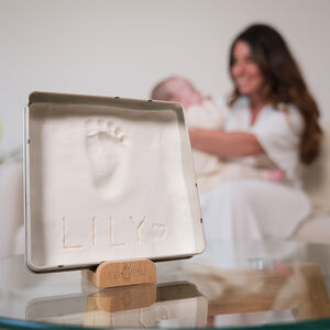 Baby Box empreinte carré jolis cœurs  