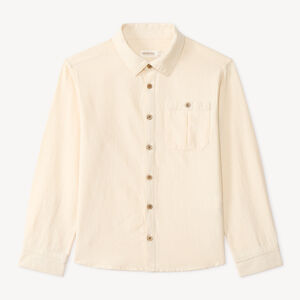 Chemise manches longues côtelée garçon 