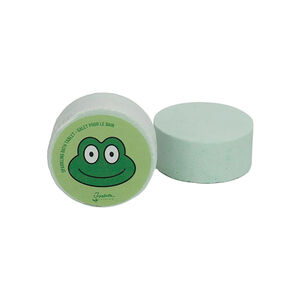 Petit galet de bain effervescent grenouille parfum musc doux 