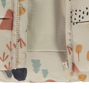 Doudoune sans manches à capuche imprimé fantaisie pour bébé garçon 