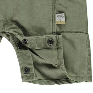 Salopette courte unie pour bébé garçon 