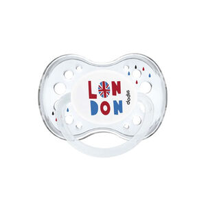 Lot de 2 sucettes anatomiques en silicone +18 mois - London 